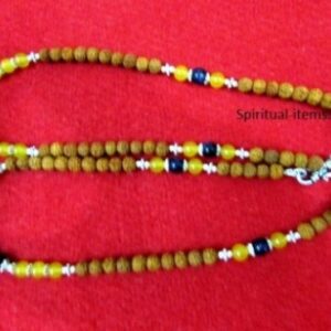 Rudraksha Sunstone And Onyx Combination Mala