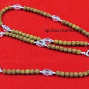 Rudraksha And Sphatik Combination Mala