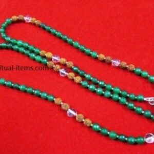 Rudraksha Onyx And Spatic Combination Mala