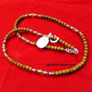 Rudraksha Onyx And Citrine Combination Mala