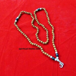 Rudraksha And Black Onyx Combination Mala
