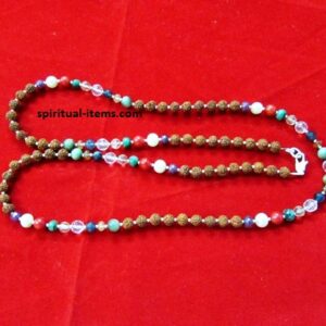 Rudraksha And Navratna Power Combination Mala