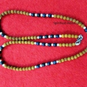 Rudraksha Sunstone And Moti Combination Mala