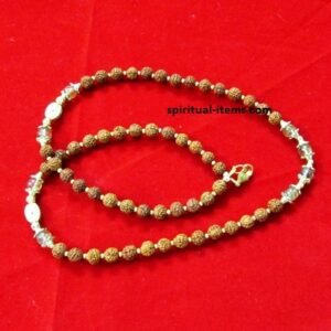 Rudraksha And Citrine Combination Mala