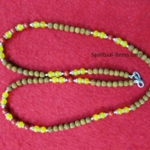 Rudraksha Coral And Onex Combination Mala